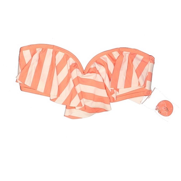 NEW Ella Moss CABANA Ruffle Bandeau Bikini Top size M - Picture 2 of 5